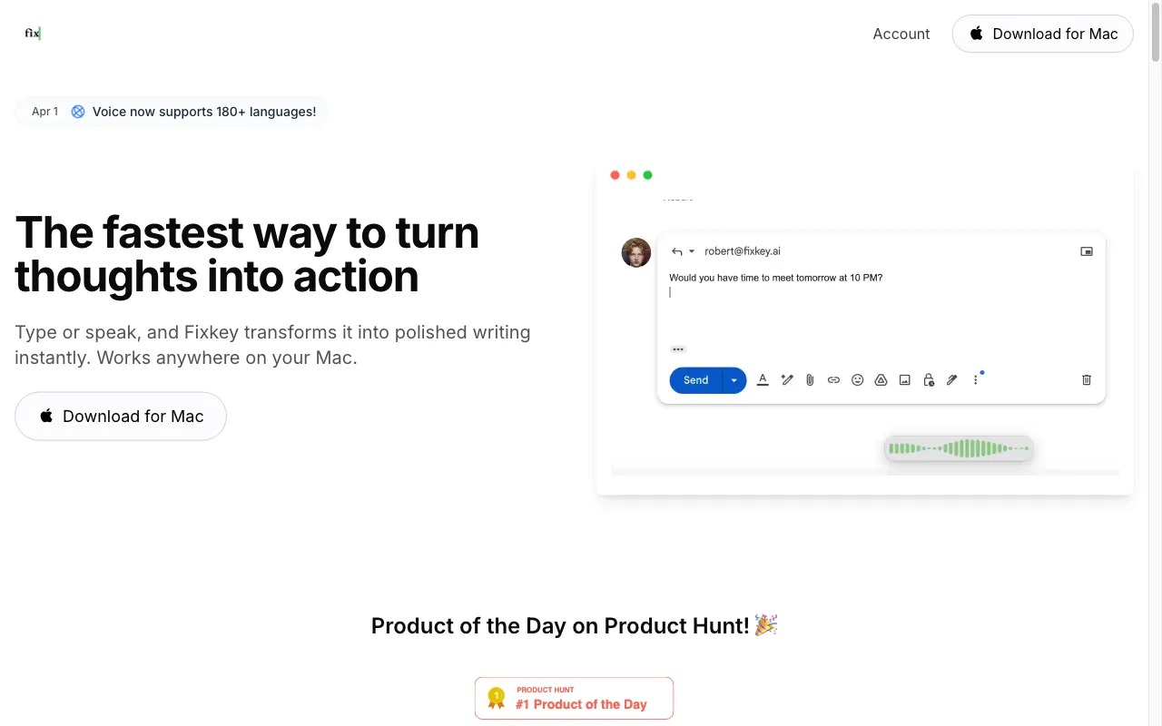 Fixkey — preview screenshot