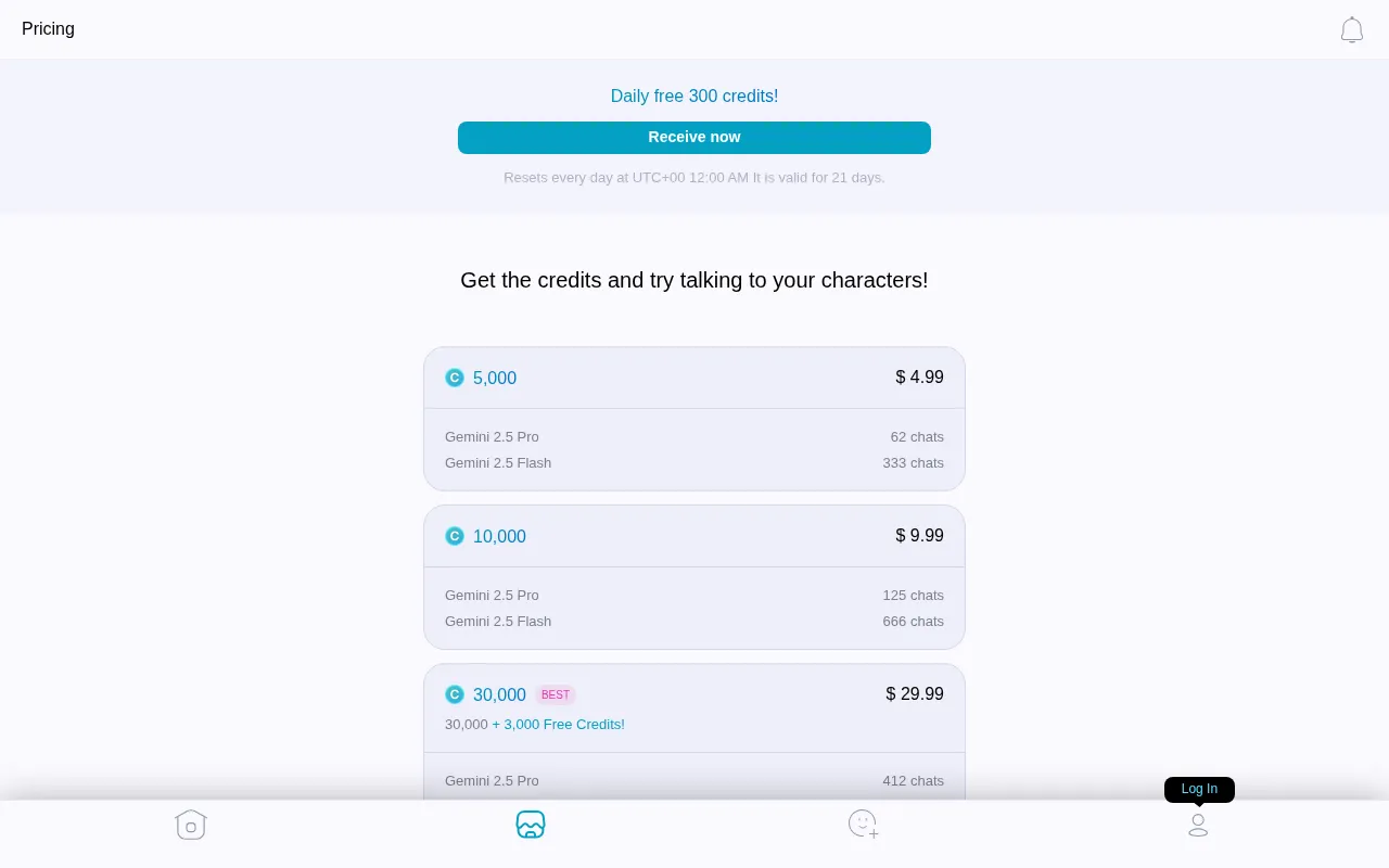 Fizzchat — pricing page