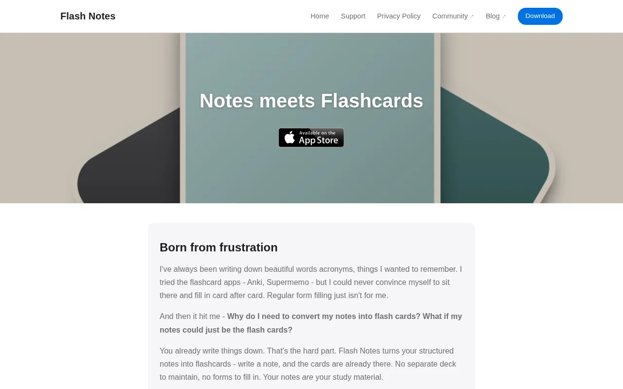 Flash Notes — preview screenshot