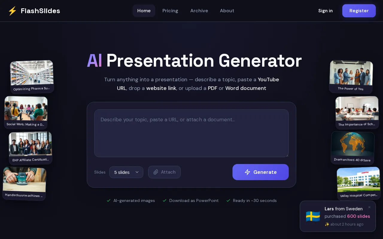 FlashSlides — preview screenshot