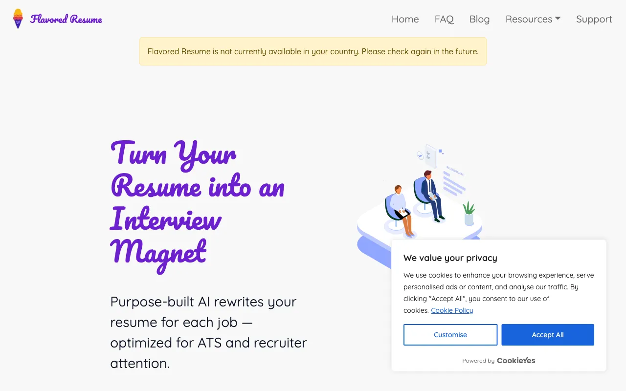 Flavored Resume — preview screenshot