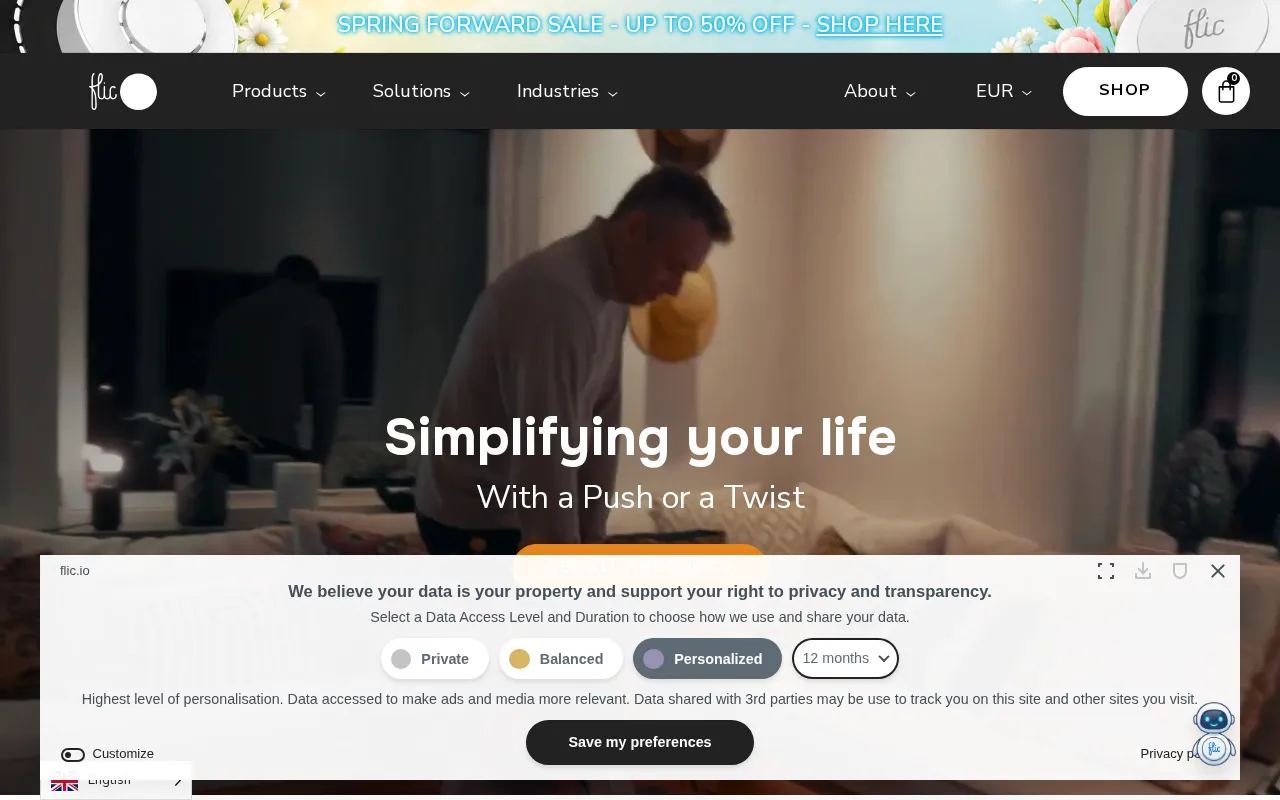 flic smart button — preview screenshot