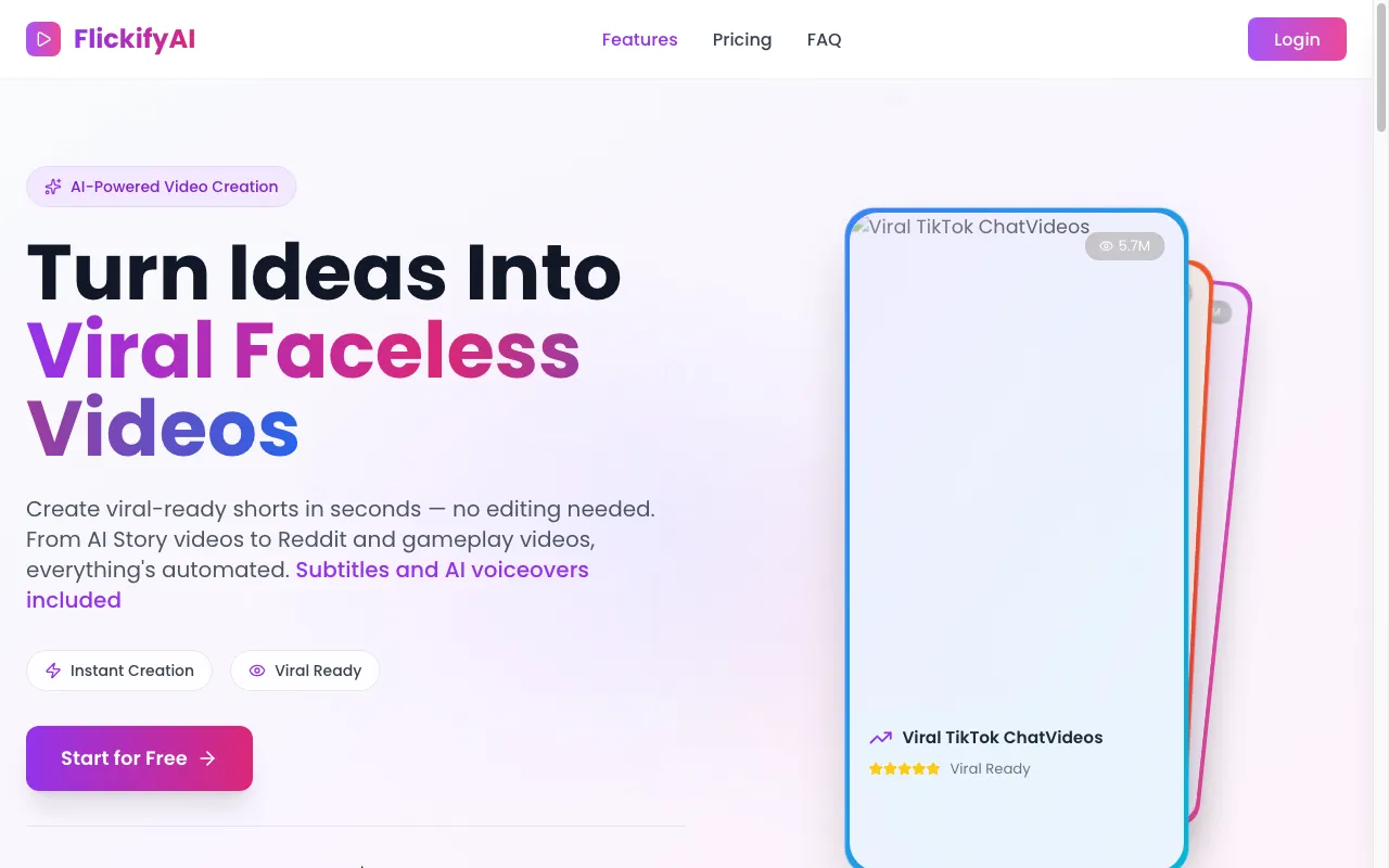 FlickifyAI — preview screenshot