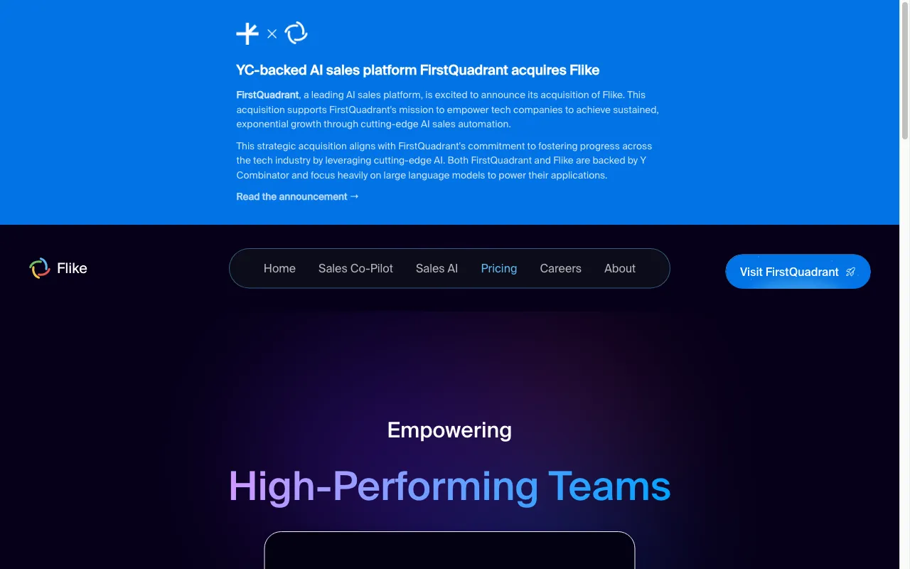 Flike — pricing page
