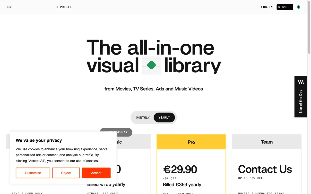 Flim — pricing page