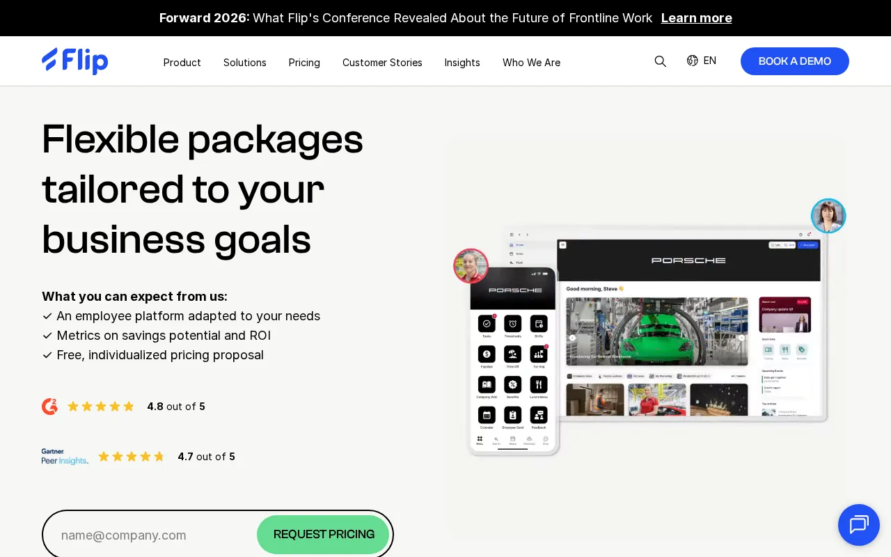 Flip — pricing page