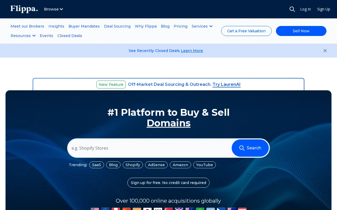 Flippa — preview screenshot