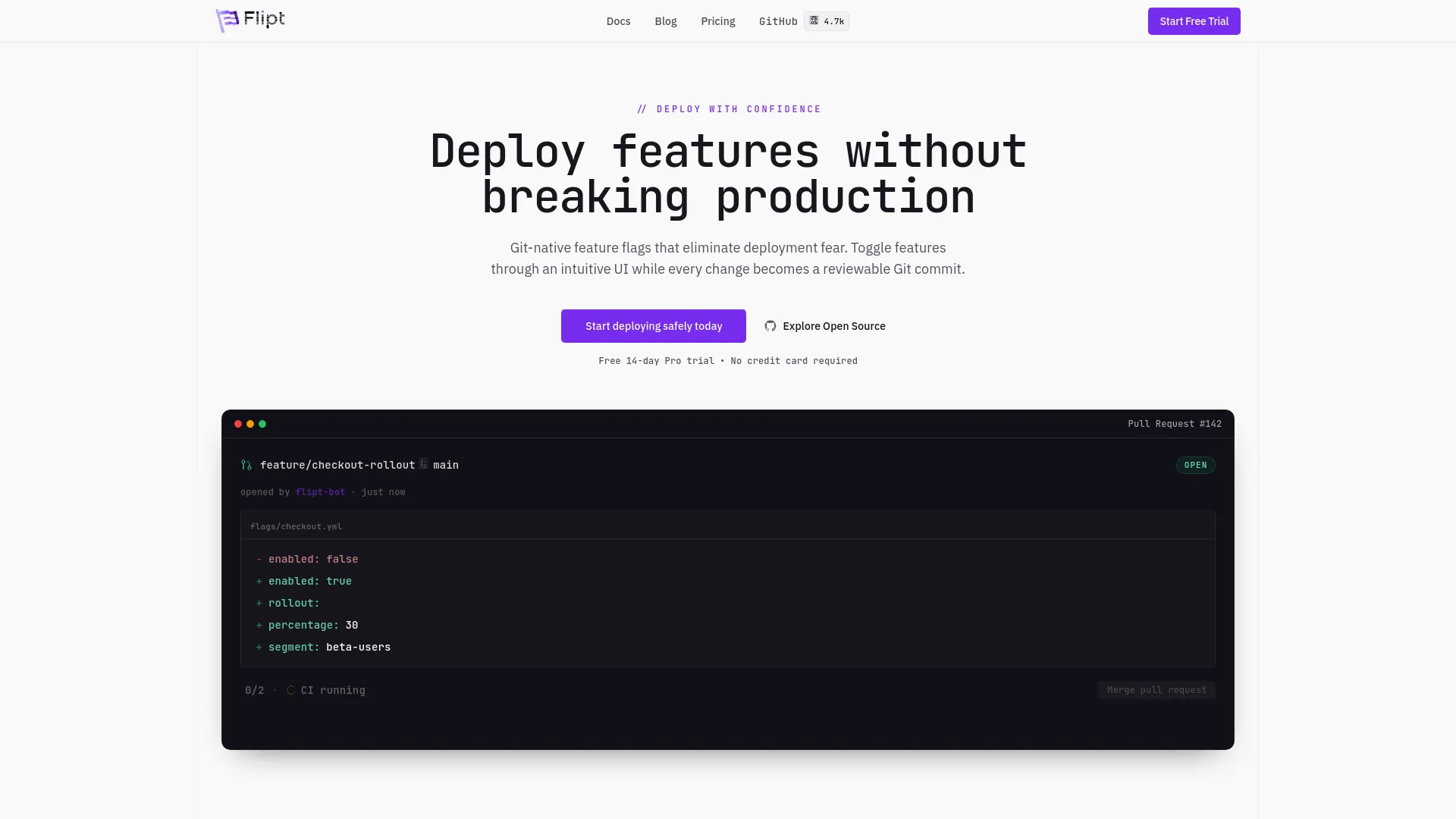 Flipt Cloud — preview screenshot