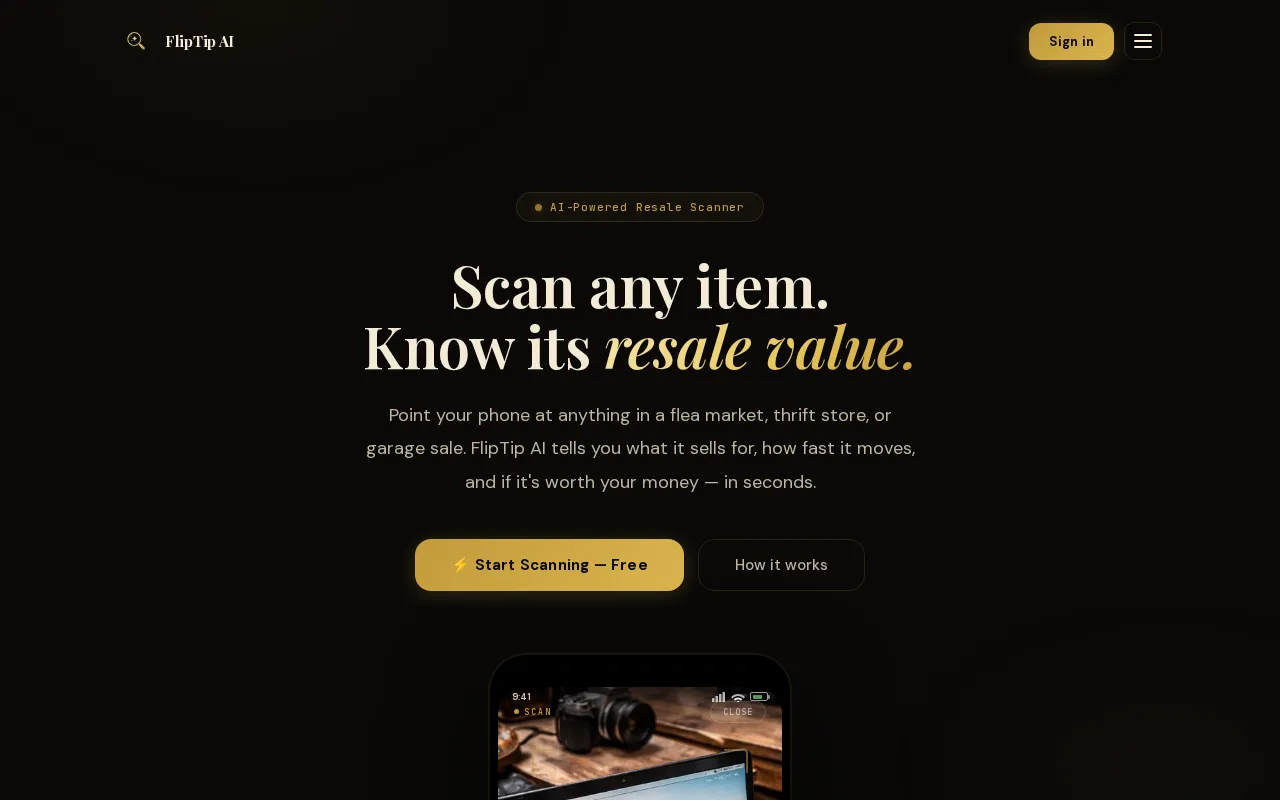 FlipTip Ai — preview screenshot