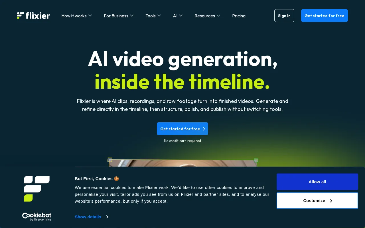 Flixier — preview screenshot