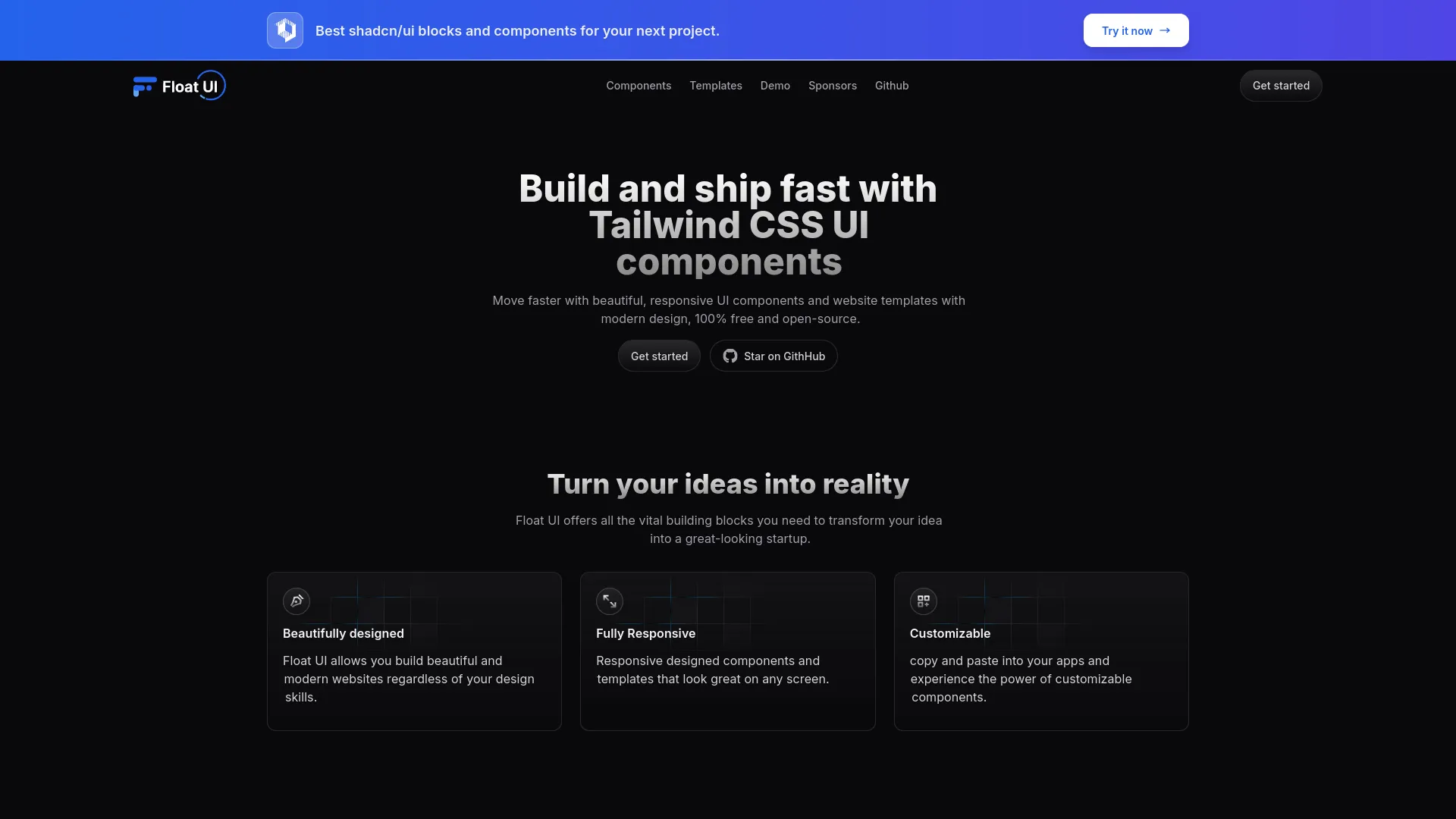 Float UI — preview screenshot