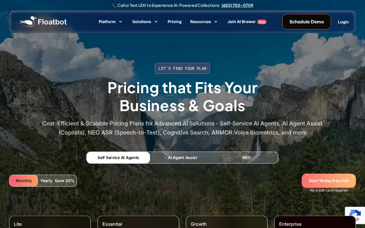 Floatbot — pricing page