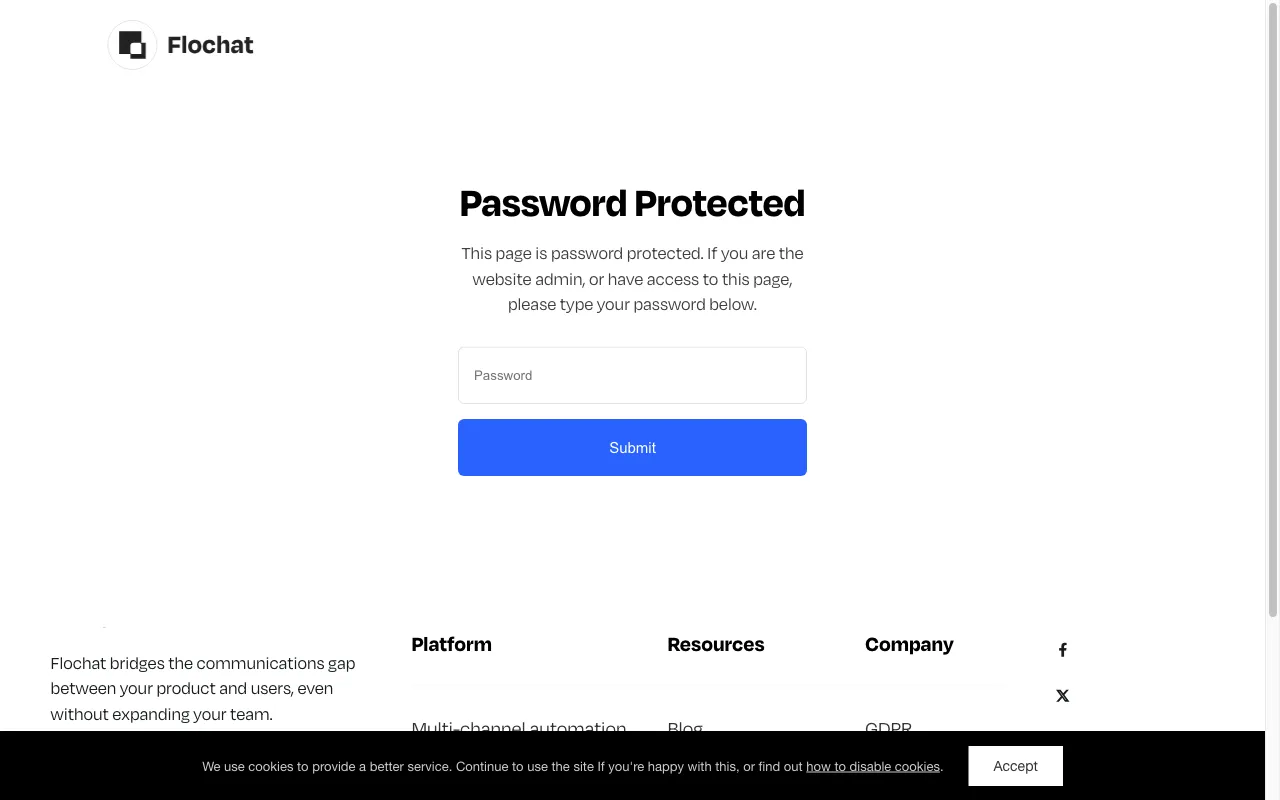 Flochat — pricing page