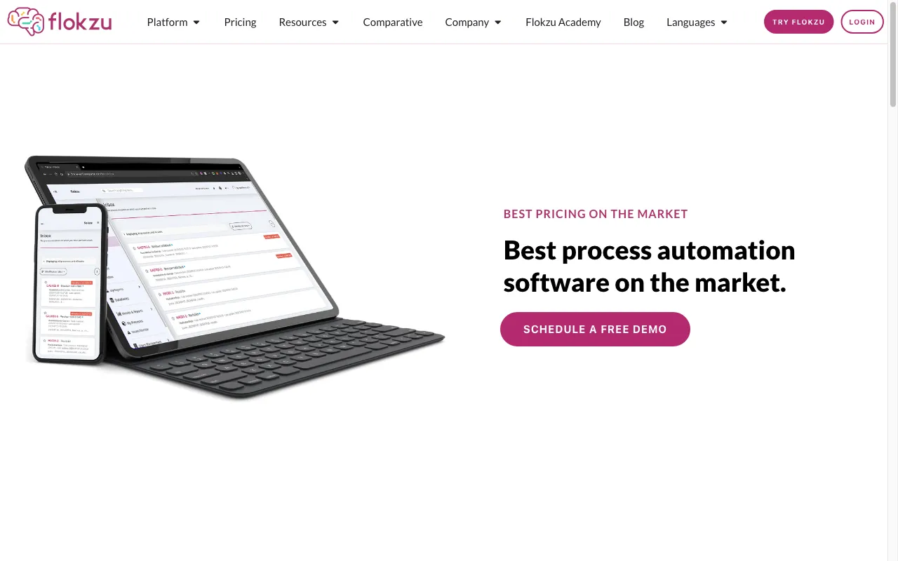 Flokzu — pricing page