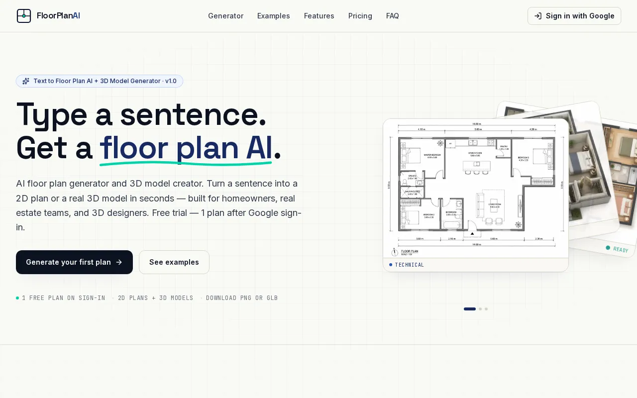 FloorPlanAI — preview screenshot