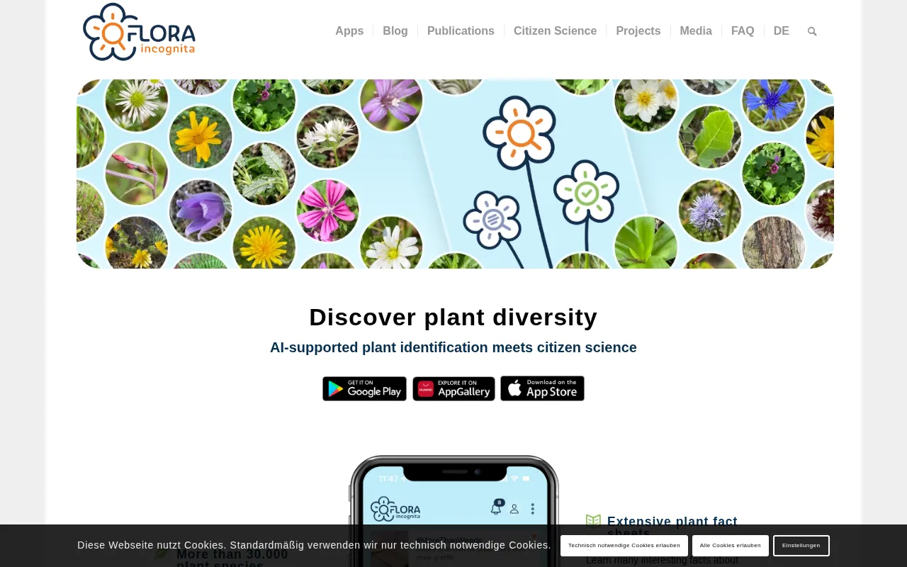Flora incognita — preview screenshot