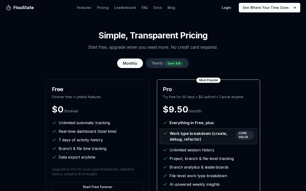 FlouState — pricing page