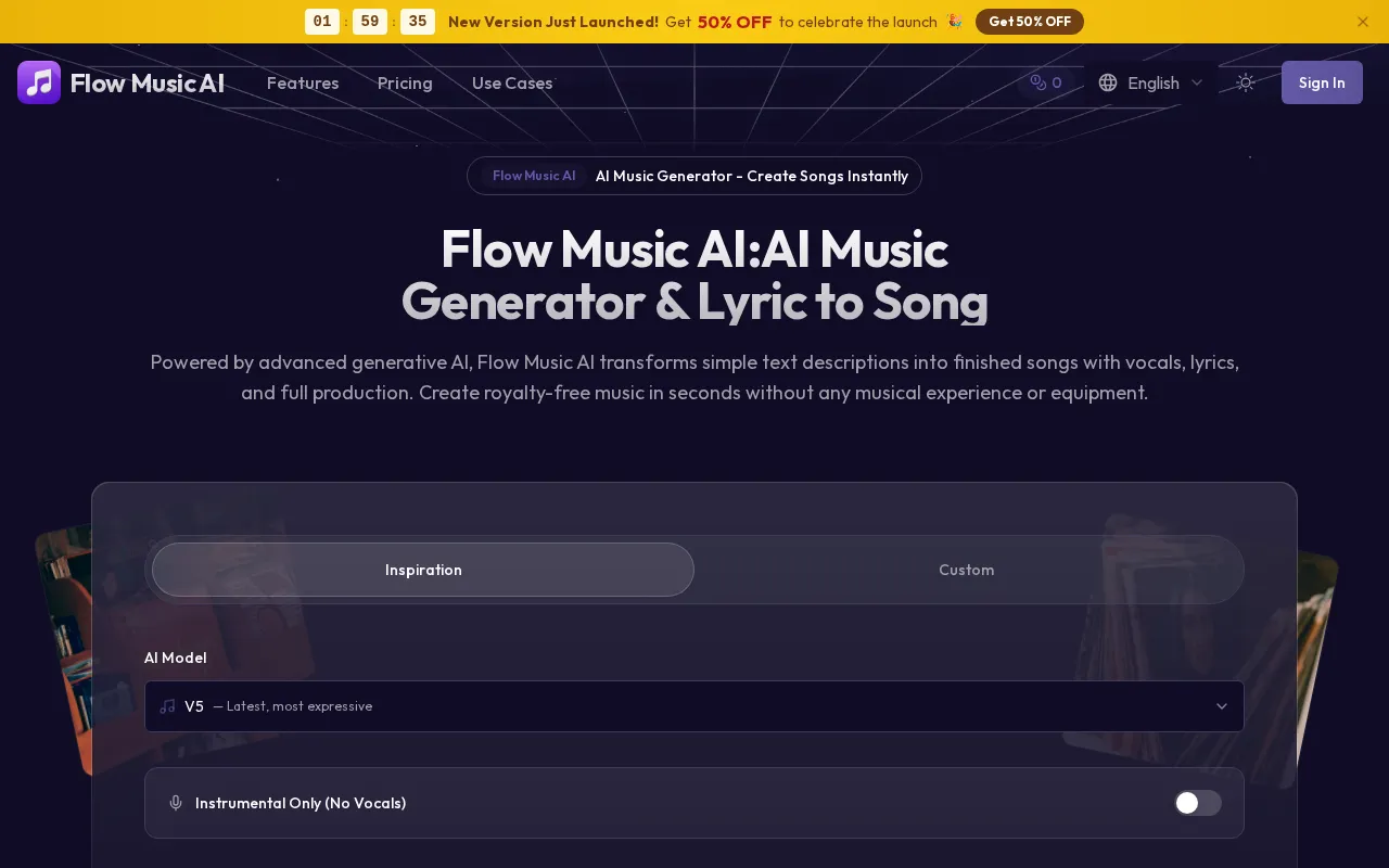 Flow Music AI — preview screenshot