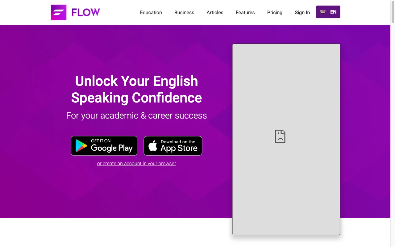 FLOW Speak Learning Pathways — preview screenshot