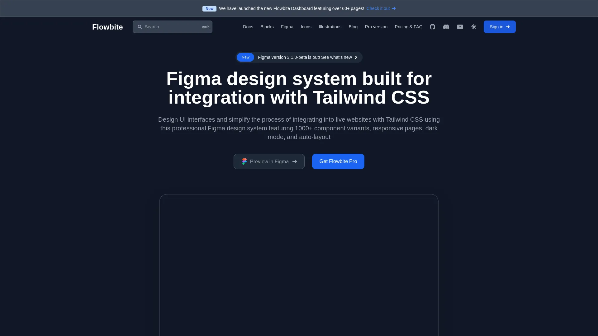 Flowbite — preview screenshot
