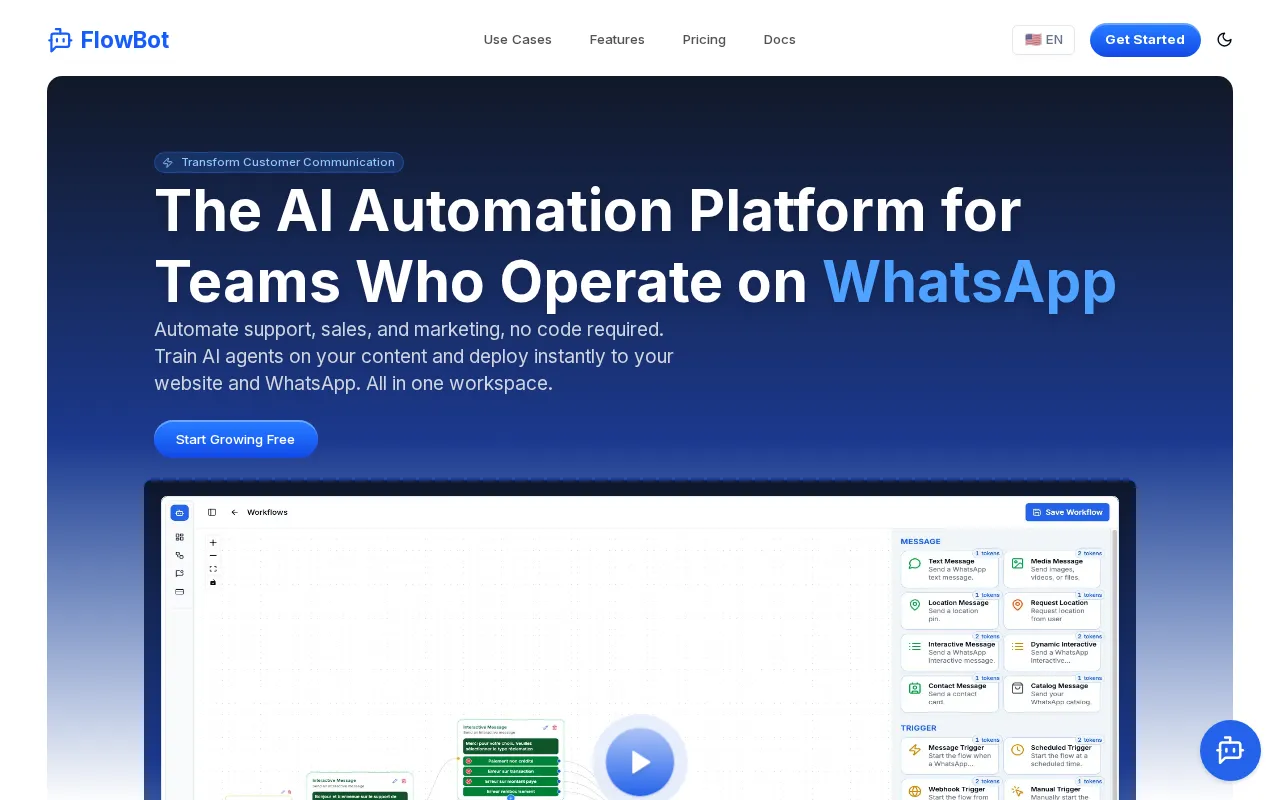 FlowBot — preview screenshot