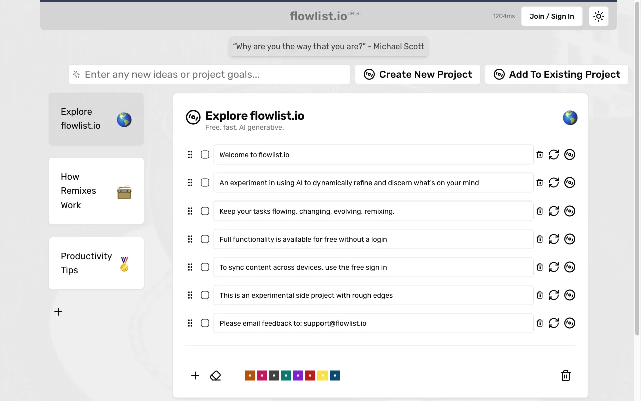 flowlist.io — preview screenshot