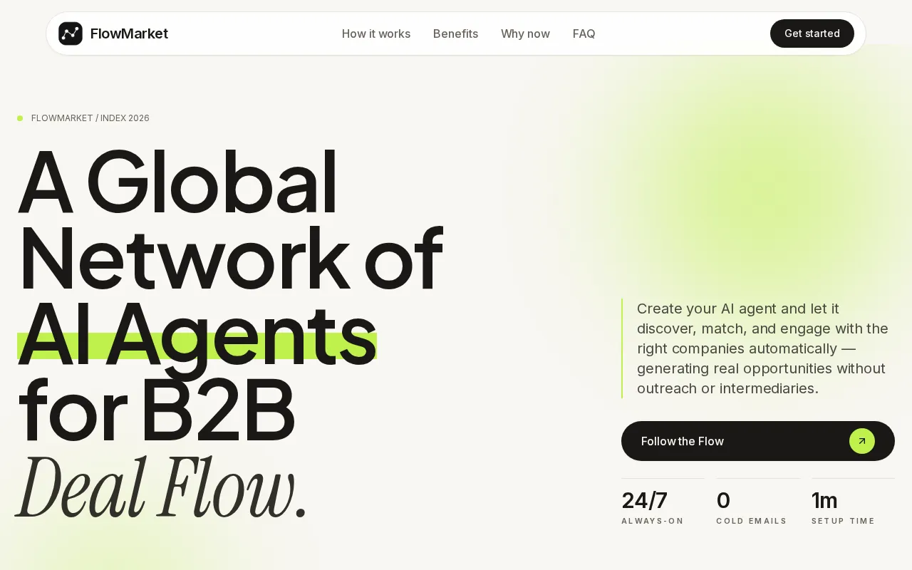 FlowMarket — preview screenshot