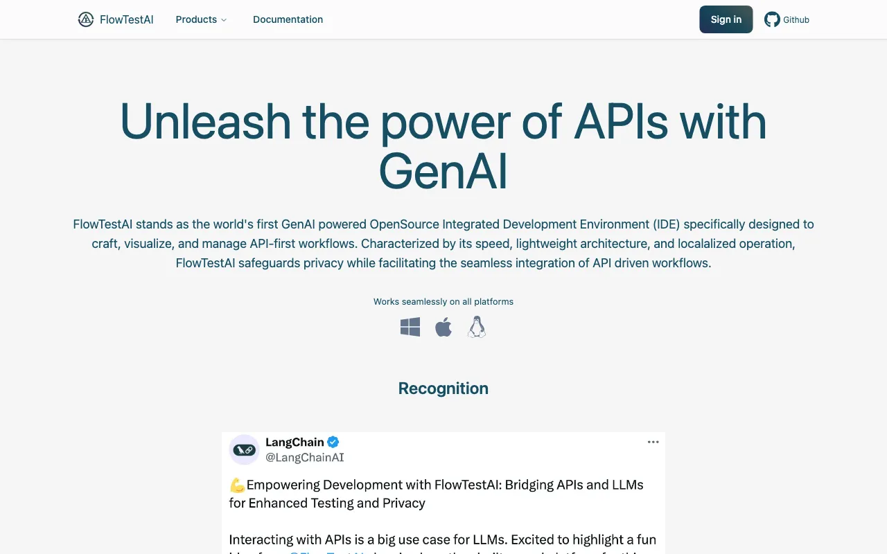 FlowTestAI — preview screenshot