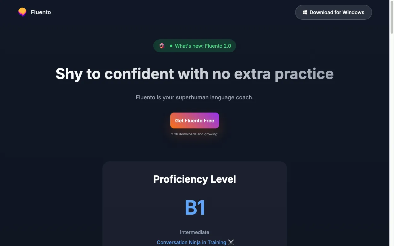 Fluento — preview screenshot