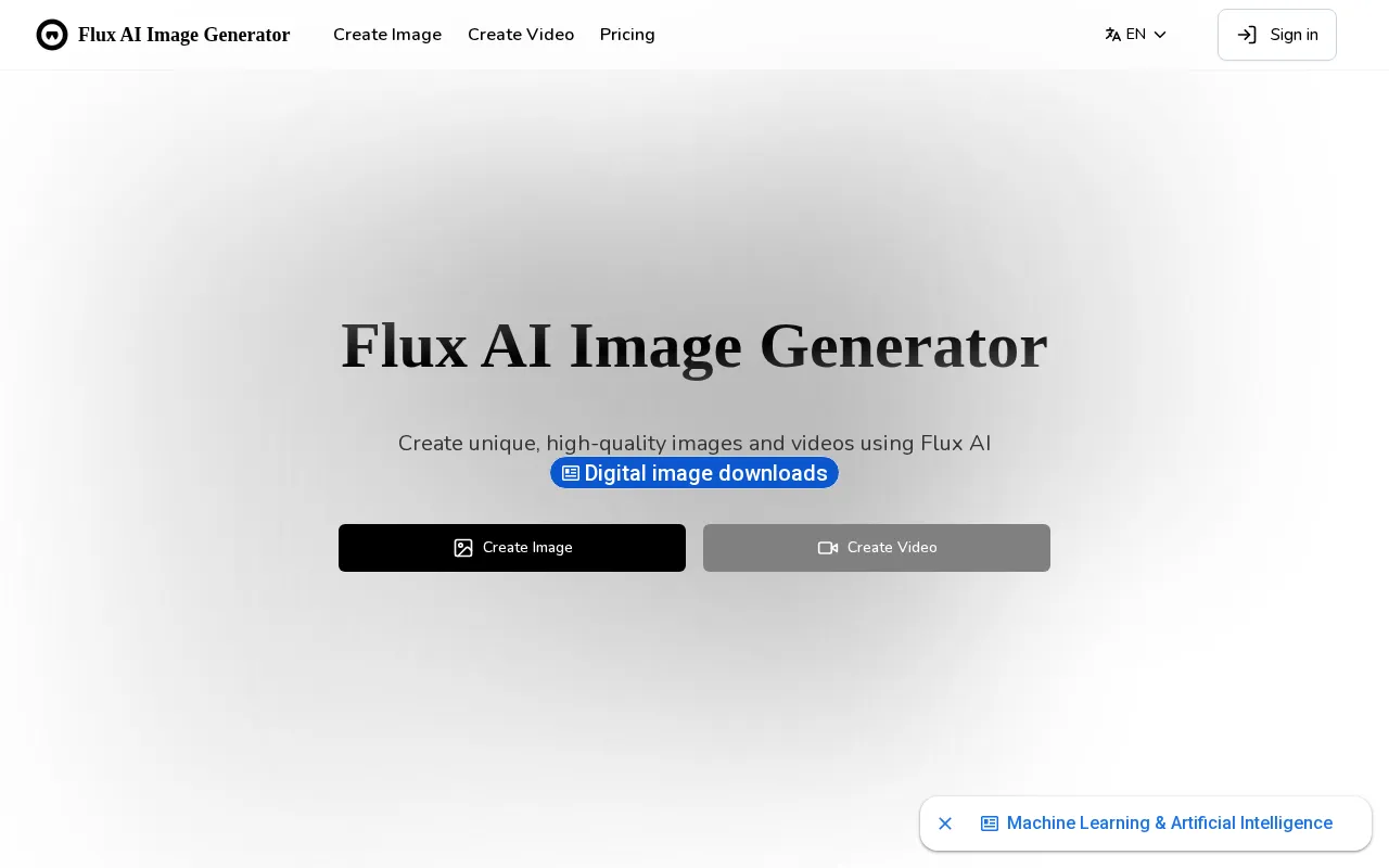 Flux AI Image Generator — preview screenshot