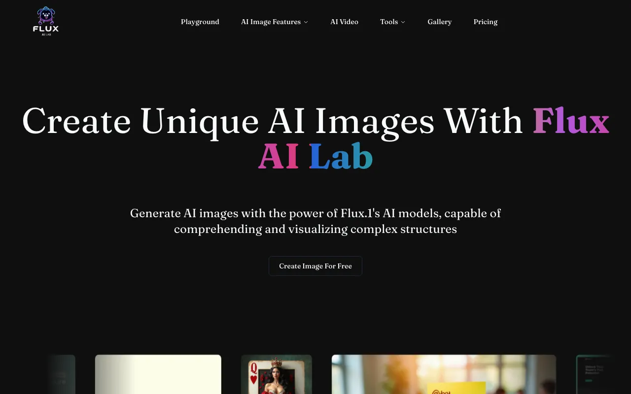 Flux AI Lab — preview screenshot