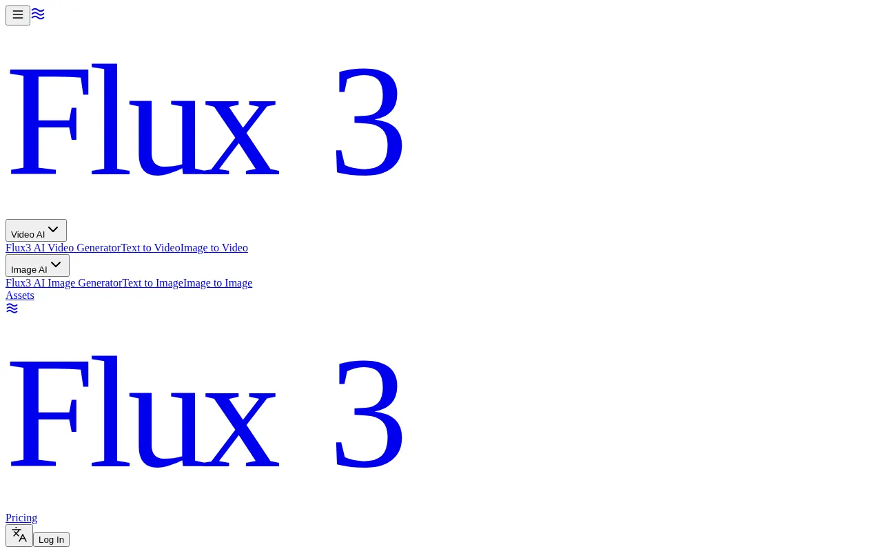 Flux3 AI — pricing page