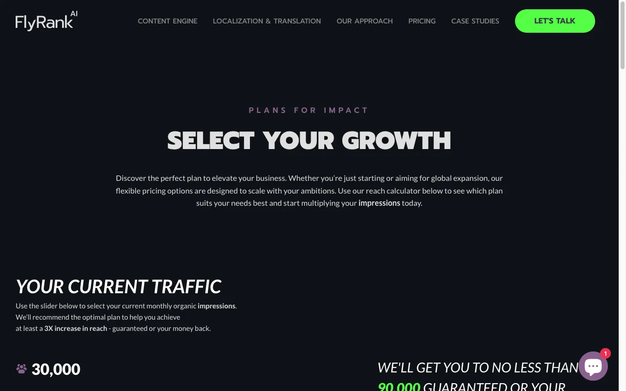 FlyRank — pricing page