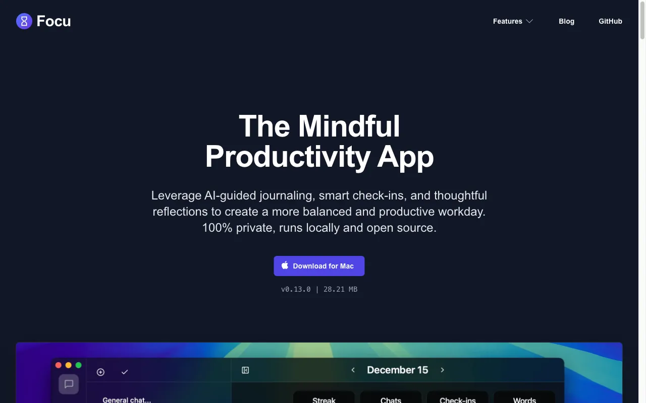 Focu — preview screenshot
