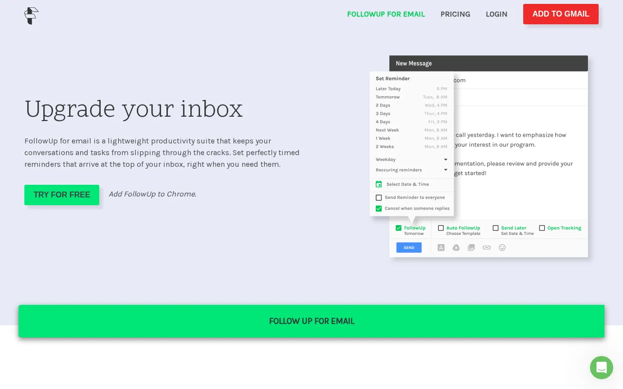 Followup — preview screenshot