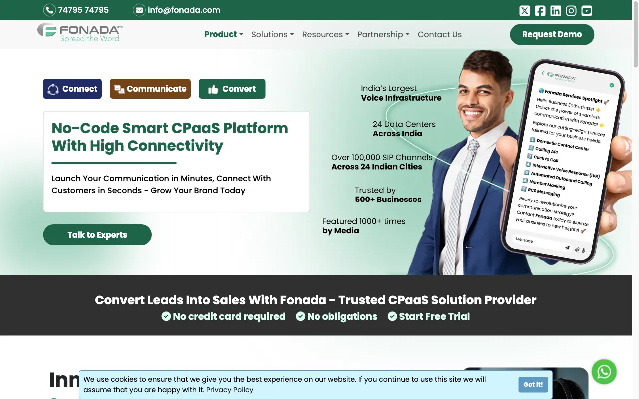 Fonada — preview screenshot