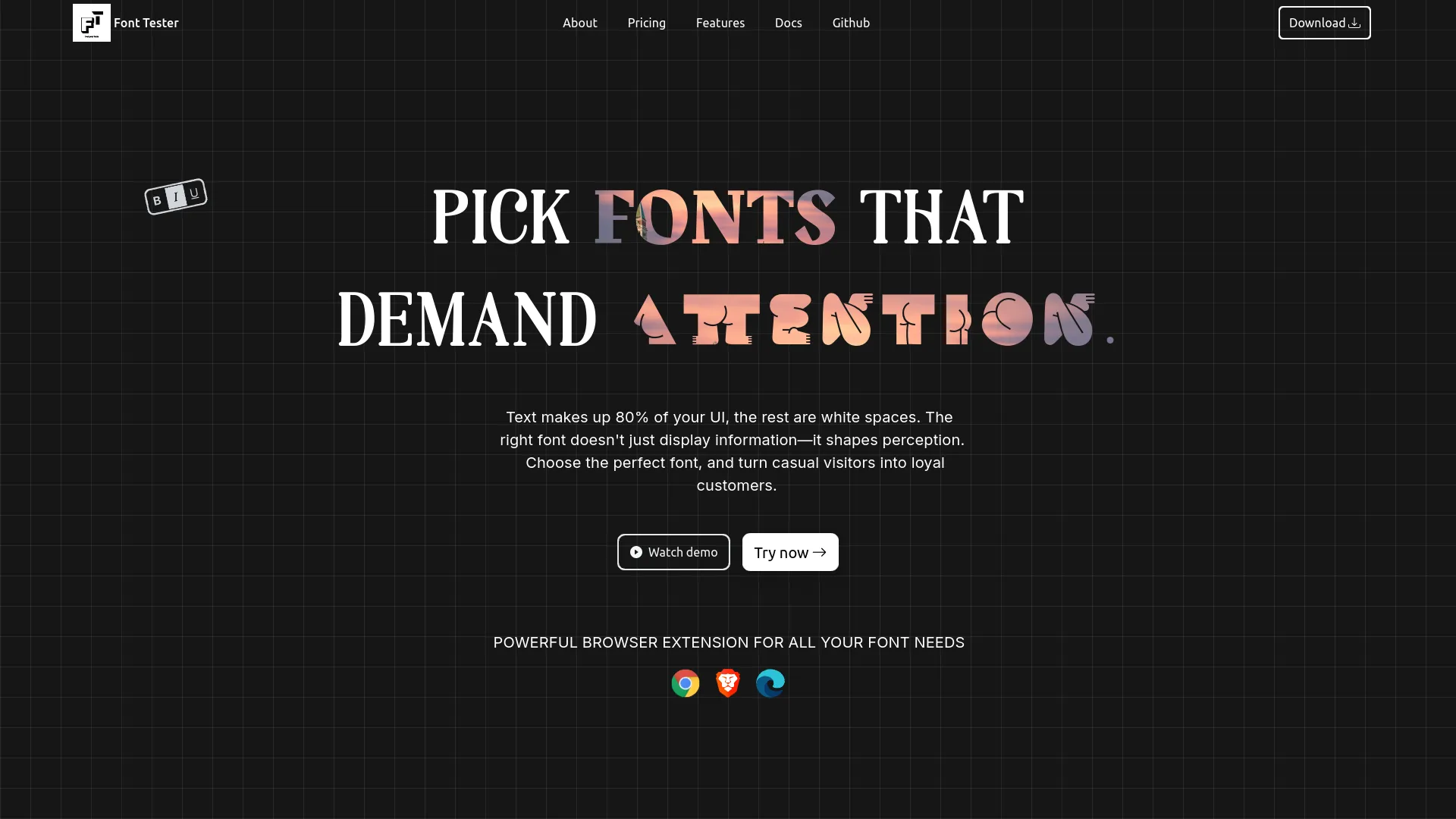 Font Tester — preview screenshot