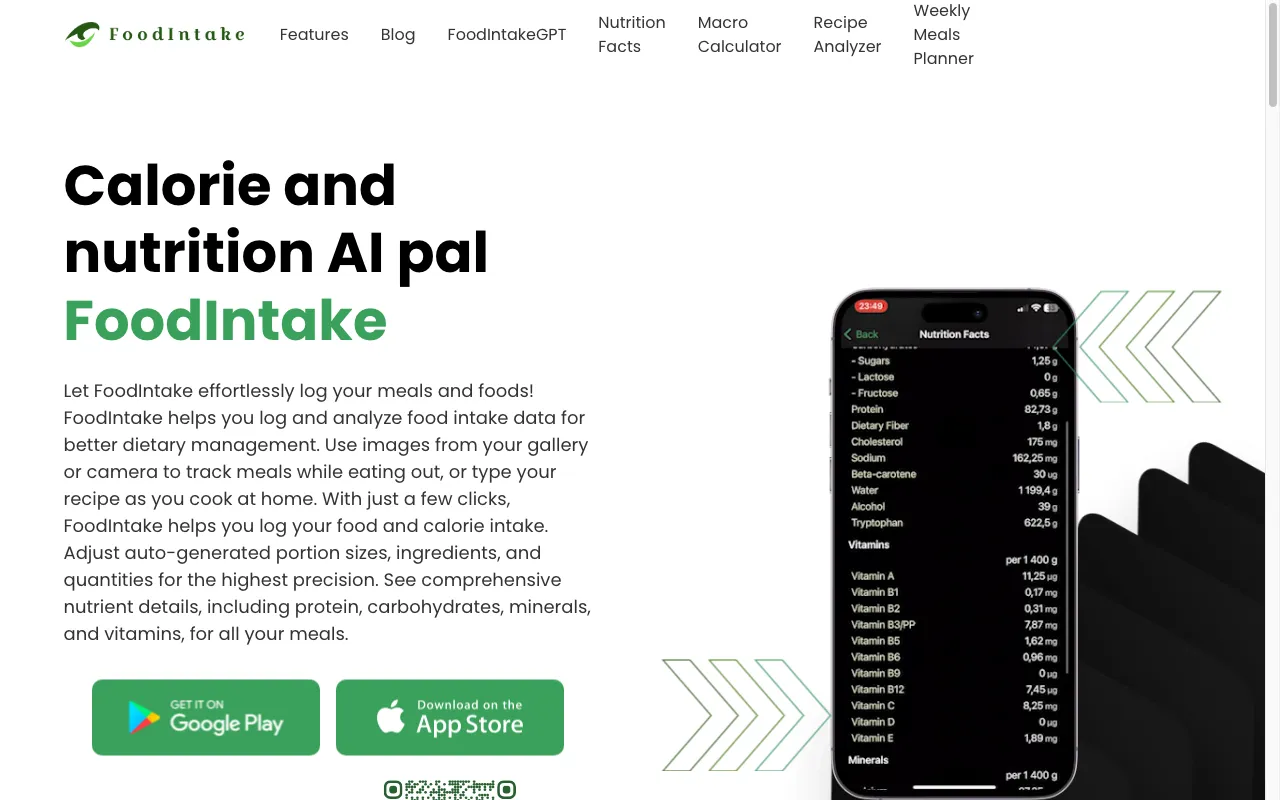 FoodIntake — preview screenshot