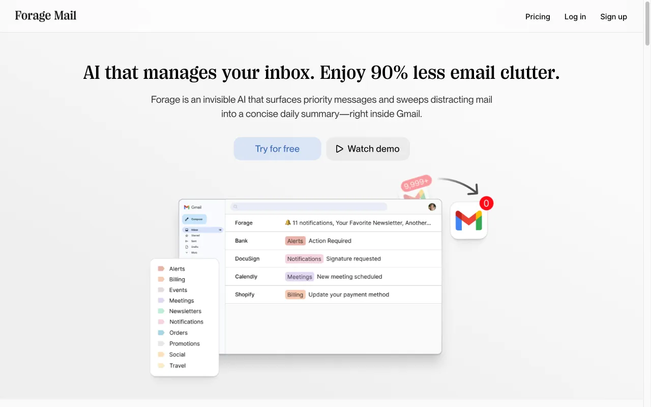 Forage Mail — preview screenshot