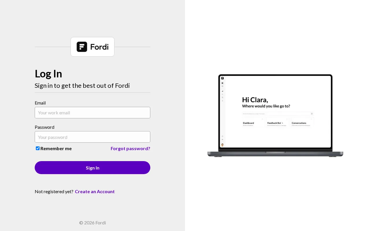 Fordi AI — preview screenshot