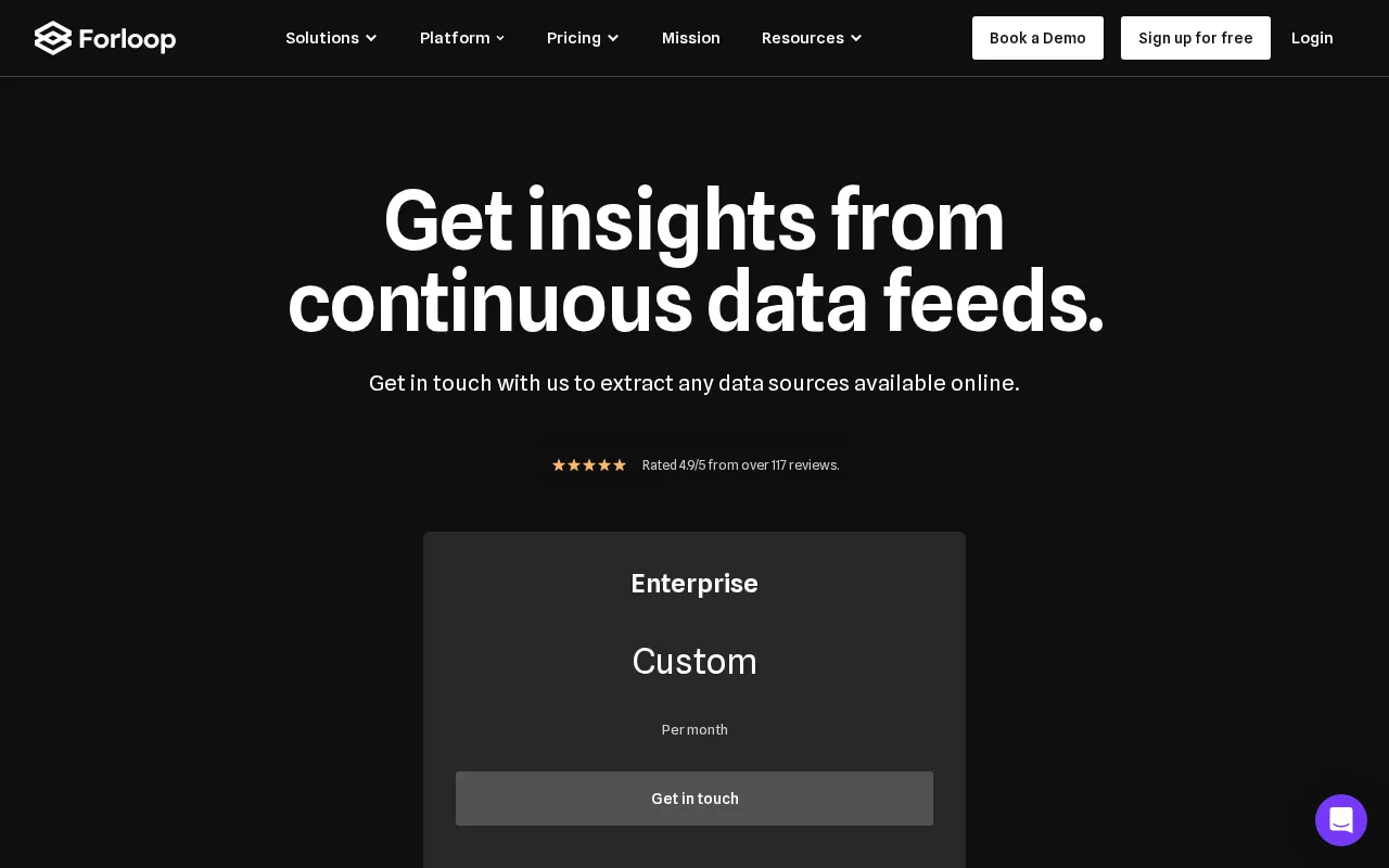 Forloop — pricing page