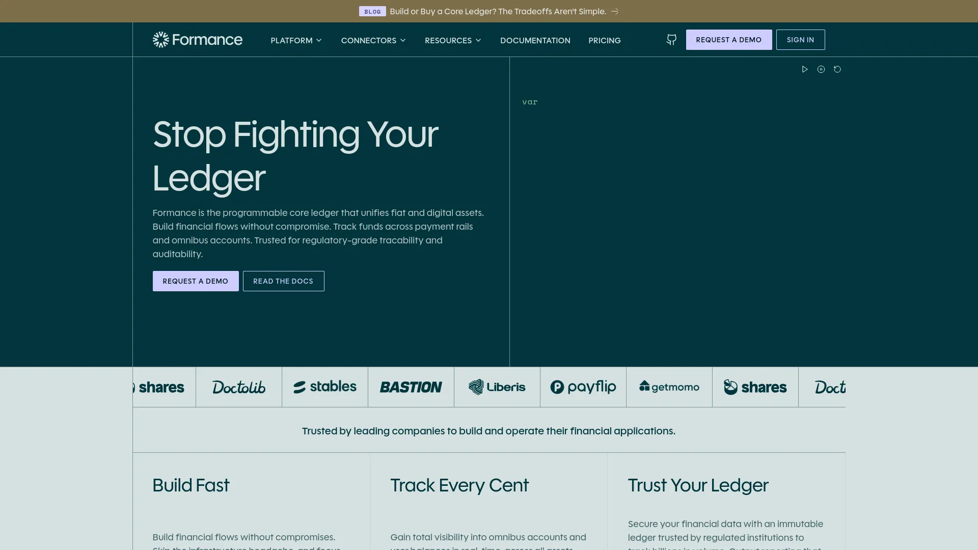 Formance — preview screenshot