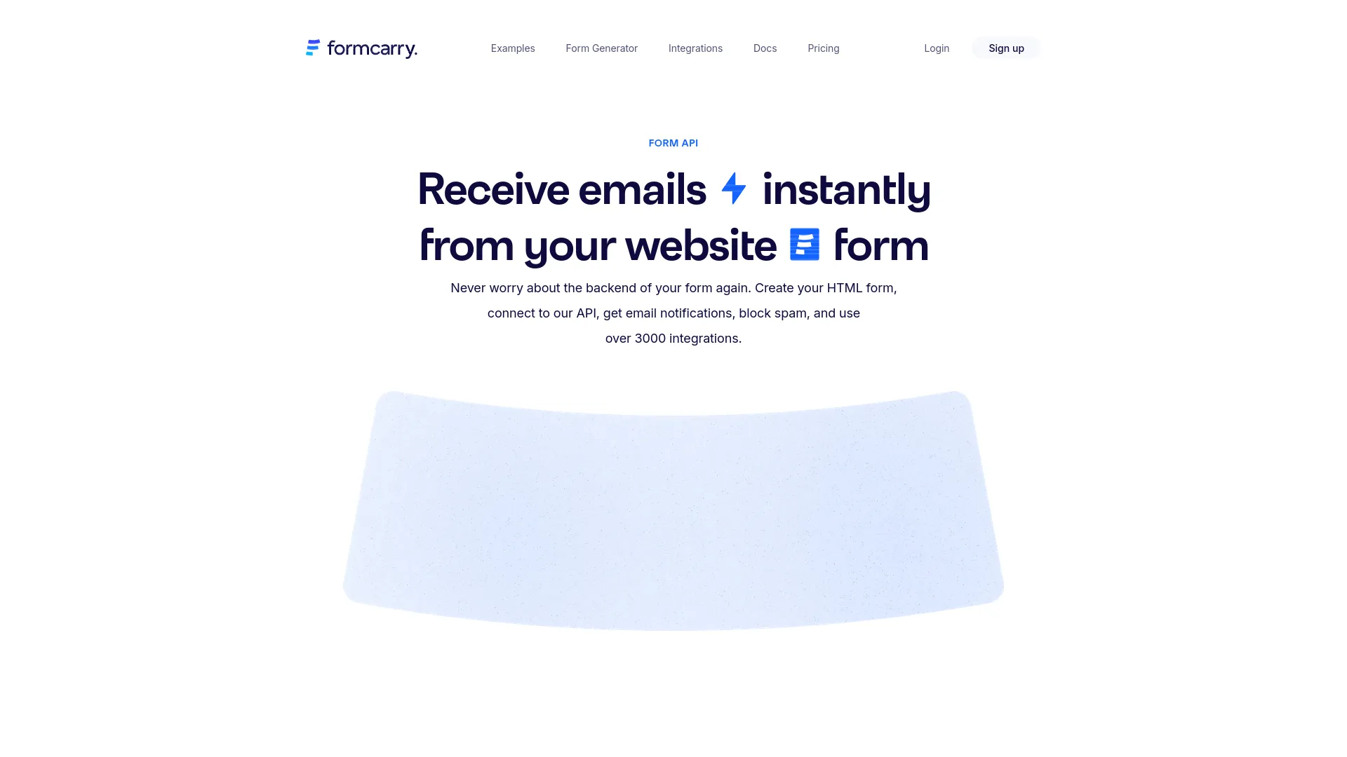 Formcarry — preview screenshot