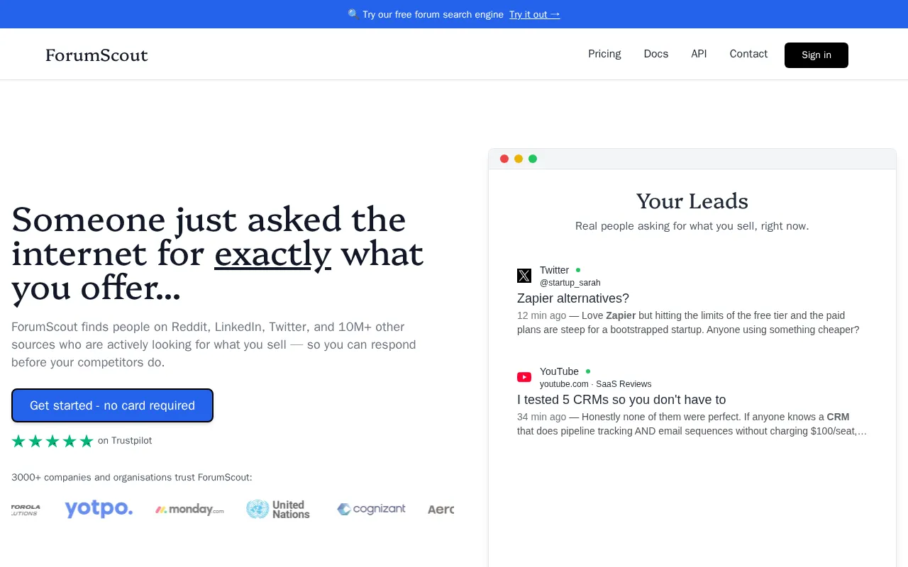 ForumScout — preview screenshot