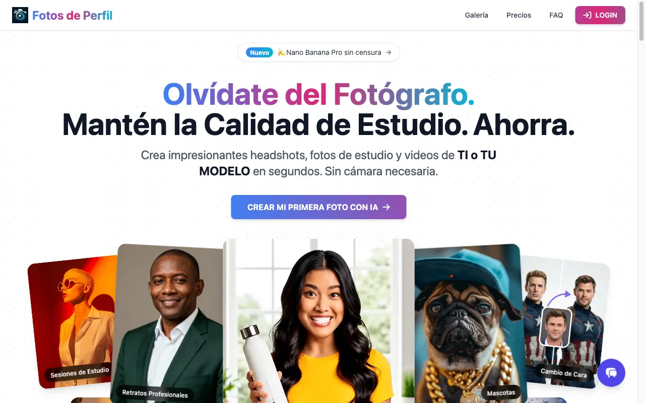 Fotos de Perfil — preview screenshot