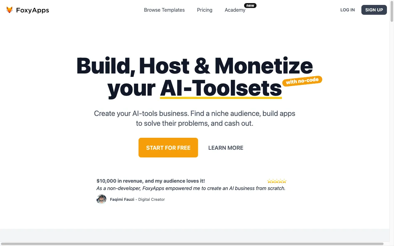 FoxyApps 2.0 — preview screenshot