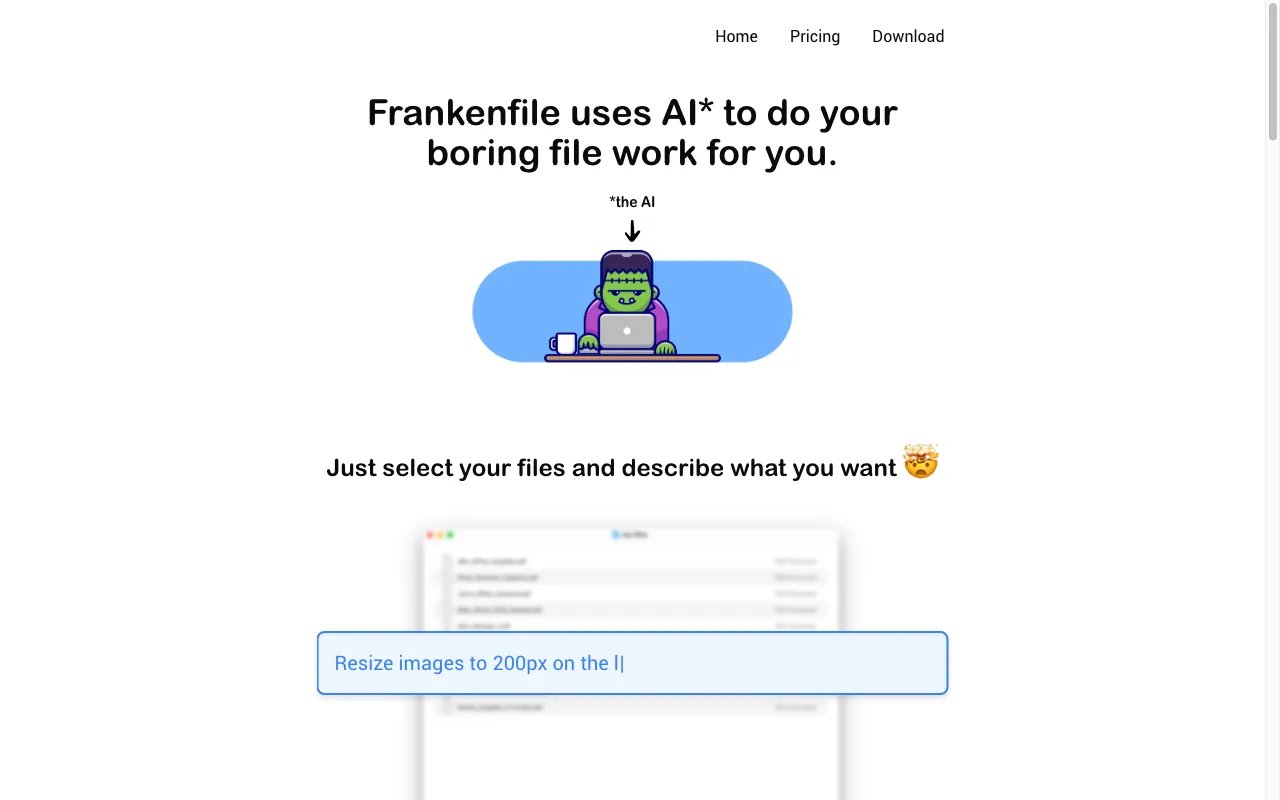 Frankenfile — preview screenshot