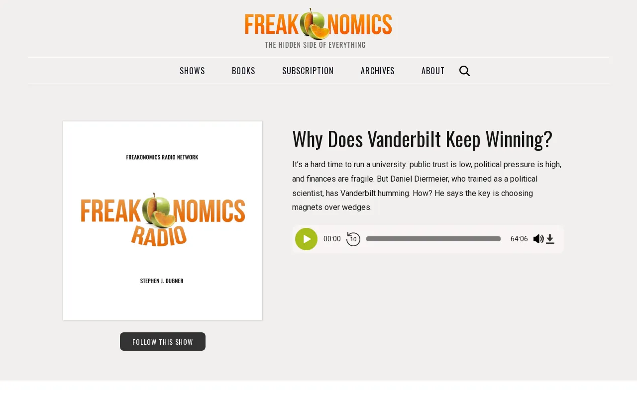 Freakonomics — preview screenshot