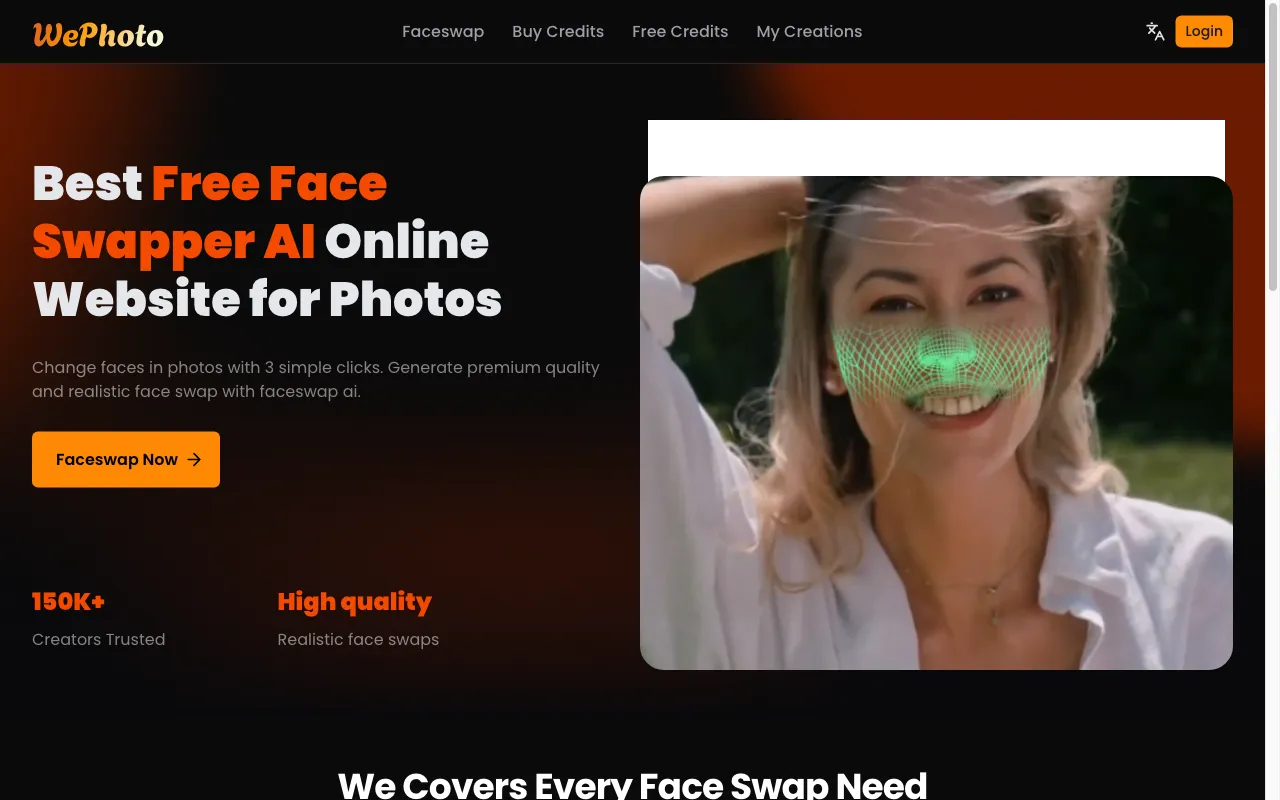 Free AI Face Swap — preview screenshot