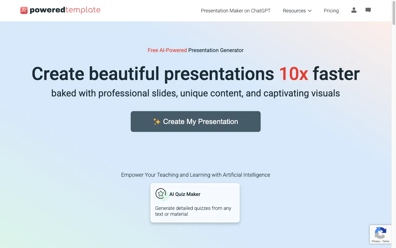 AI PoweredTemplate — preview screenshot